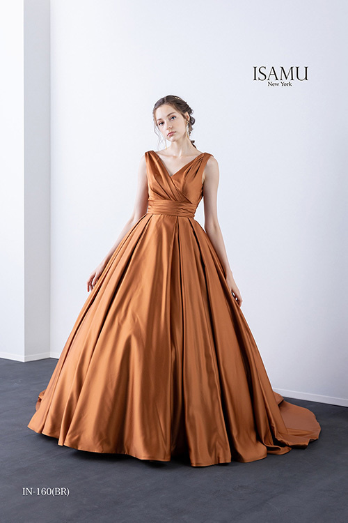 静岡市・富士市・沼津市のドレス専門店フィーノのウエディングドレス、イサムモリタ・カラードレスIN-160BRの画像