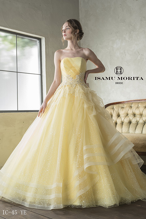 静岡市・富士市・沼津市のドレス専門店フィーノのカラードレス、イサムモリタIC-45の画像