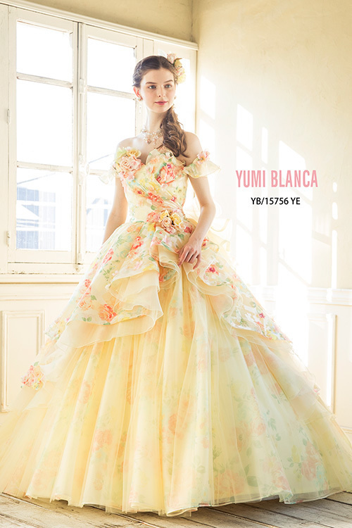 静岡市・富士市・沼津市のドレス専門店フィーノのカラードレス、桂由美YB-15756Yの画像