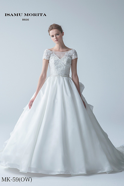 静岡市・富士市・沼津市のドレス専門店フィーノのウエディングドレス、MK-59(OW)の画像