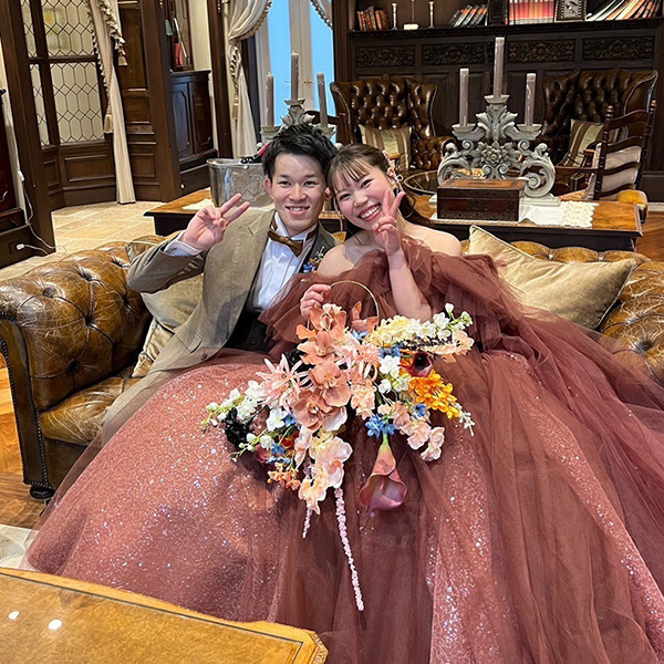 静岡市・富士市・沼津市のドレス専門店フィーノのエスプリ・ド・ナチュールの新郎新婦の卒花ボイス120