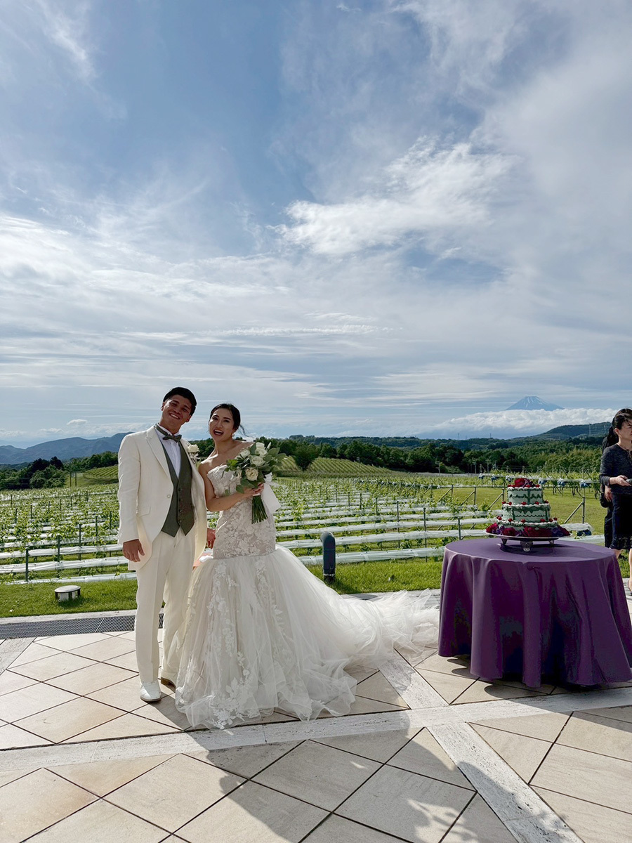 静岡市・富士市・沼津市のドレス専門店フィーノの中伊豆ワイナリーシャトーT.Sの新郎新婦の卒花ボイス182