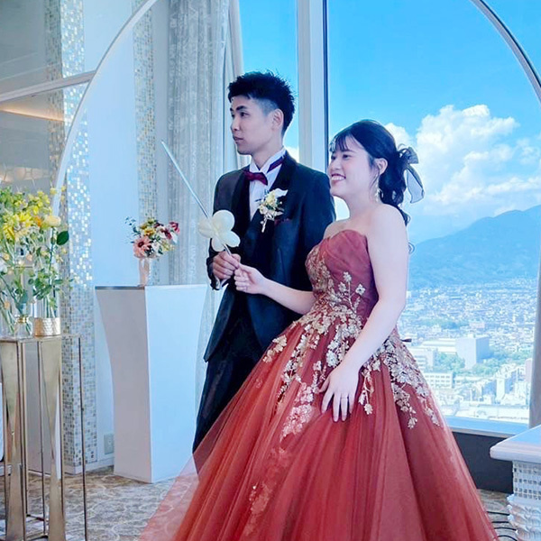静岡市・富士市・沼津市のドレス専門店フィーノのグランディエールの新郎新婦の卒花ボイス215