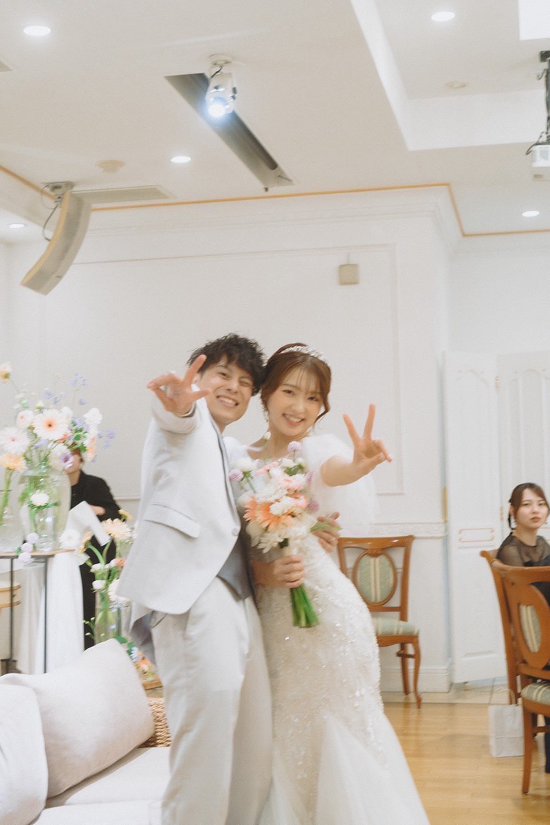 静岡市・富士市・沼津市のドレス専門店フィーノのアヴェニールガーデンの新郎新婦の卒花ボイス219