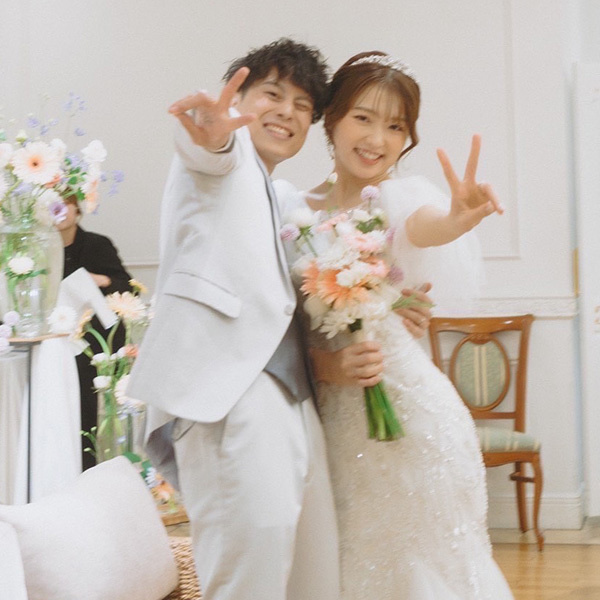 静岡市・富士市・沼津市のドレス専門店フィーノのアヴェニールガーデンの新郎新婦の卒花ボイス219