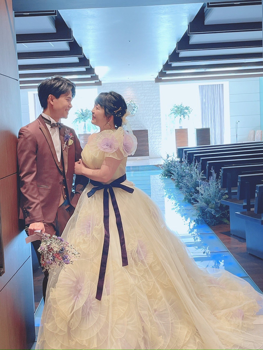 静岡市・富士市・沼津市のドレス専門店フィーノのグランディエールの新郎新婦の卒花ボイス229