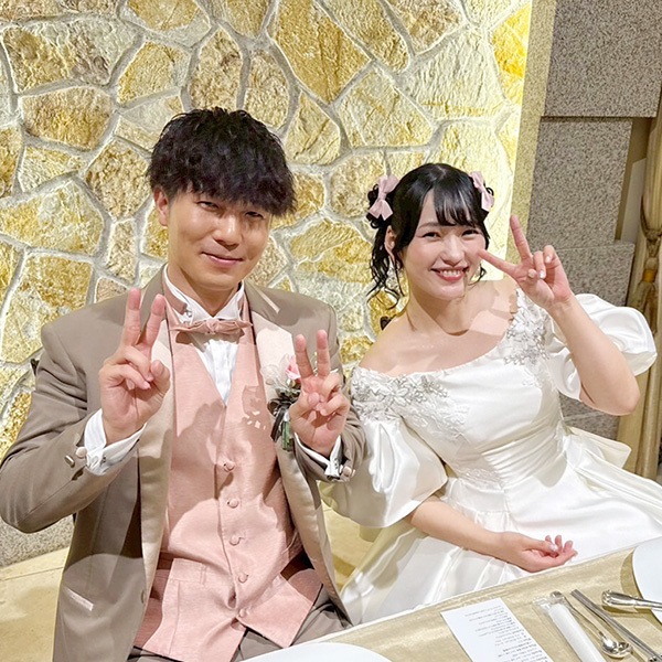 静岡市・富士市・沼津市のドレス専門店フィーノのエスプリ・ド・ナチュールの新郎新婦の卒花ボイス228