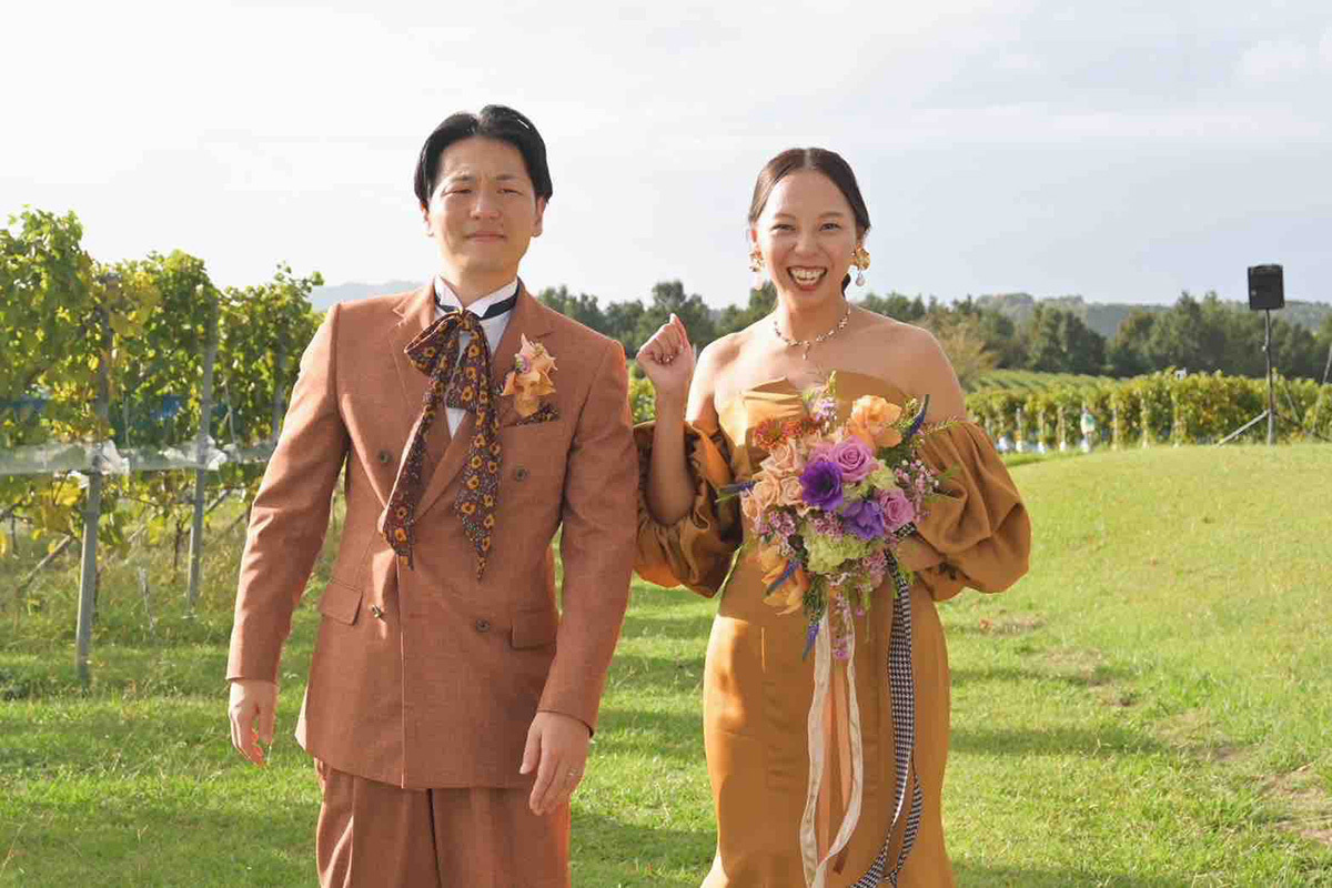 静岡市・富士市・沼津市のドレス専門店フィーノの中伊豆ワイナリーシャトーT.Sの新郎新婦の卒花ボイス236